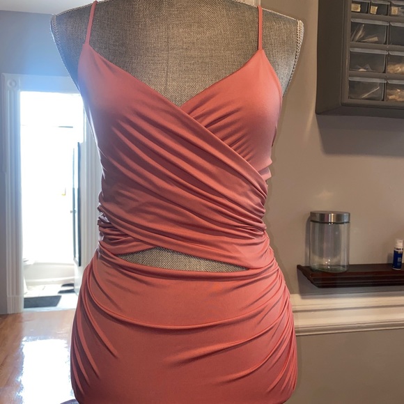 Salmon Ruched Mini - Picture 6 of 6